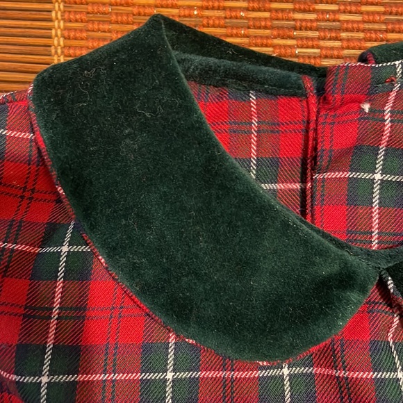 Girls Plaid Holiday Christmas Romper 18 Months - Picture 9 of 16